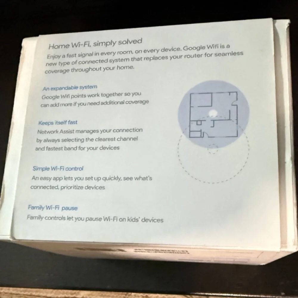 Google Home Wi-fi System Point Router AC 1200 - White Used Model AC-1304